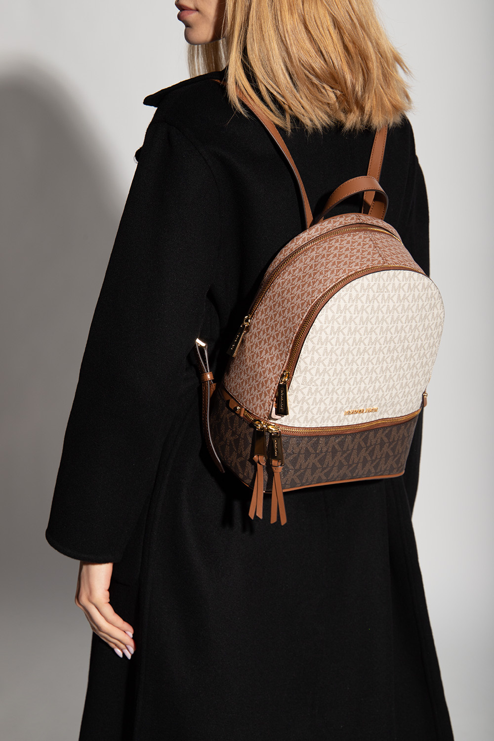 Michael kors cream on sale backpack